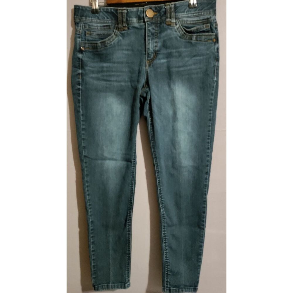 Democracy Ab Technology Skinny Jeans Size 10 Blue Denim Stretch